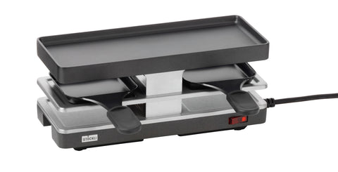 -Stöckli- Twinboard Basis, anthrazit- RACLETTE GRILLGERÄT FÜR ZWEI PERSONEN, MIT PARKDECK