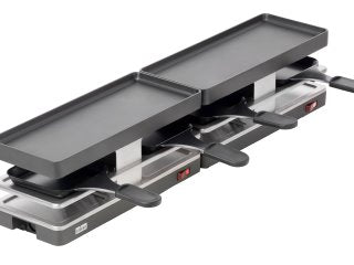 -Stöckli- Twinboard Set, anthrazit- RACLETTE-GRILLGERÄT BESTEHEND AUS BASIS- UND ENDGERÄT