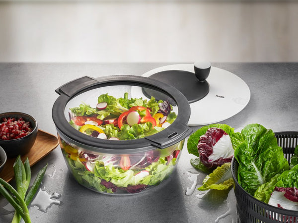 -GEFU- Aktion ab dem 30.06.2025 "ROTARE" Salatschleuder mit Frischhaltedeckel, Kunststoff