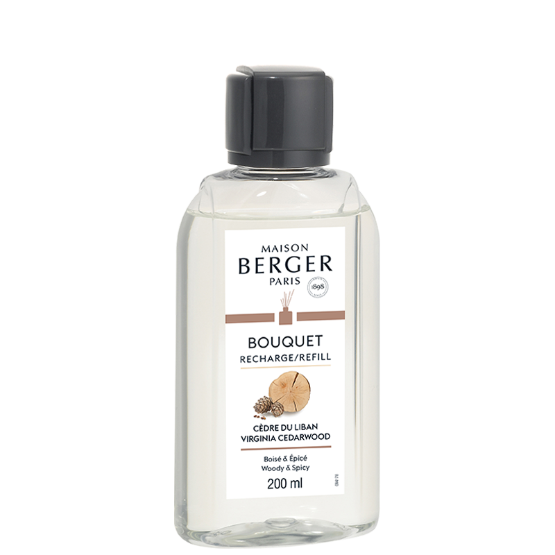 -Maison Berger Paris- Bouquet Refill "Zedernholz aus dem Libanon",  Raumduft Diffuser, 200ml