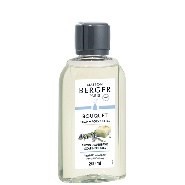 -Maison Berger Paris- Bouquet Refill "Frische Seife/Savon d'Autrefois",  Raumduft Diffuser, 200ml