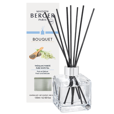 -Maison Berger Paris- Bouquet, "Aromatischer Weißer Tee", Raumduft Diffuser, 125ml