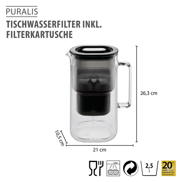 -GEFU- "PURALIS" Tischwasserfilter inkl. 1x Filterkartusche