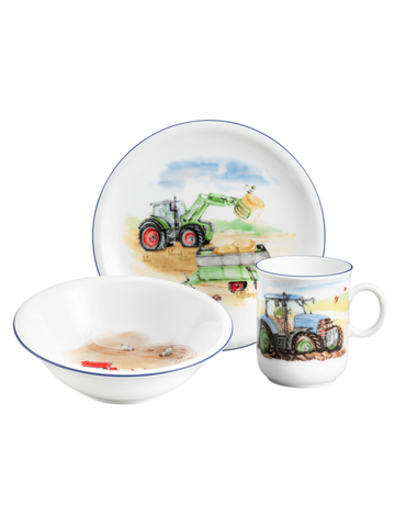 -Seltmann Weiden- Compact Porzellan Kinder-Set 3-teilig Mein Traktor