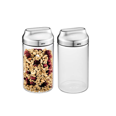 -GEFU- Aktion "KIPPO" Vorratsdosen, 1.000 ml, 2 Stück