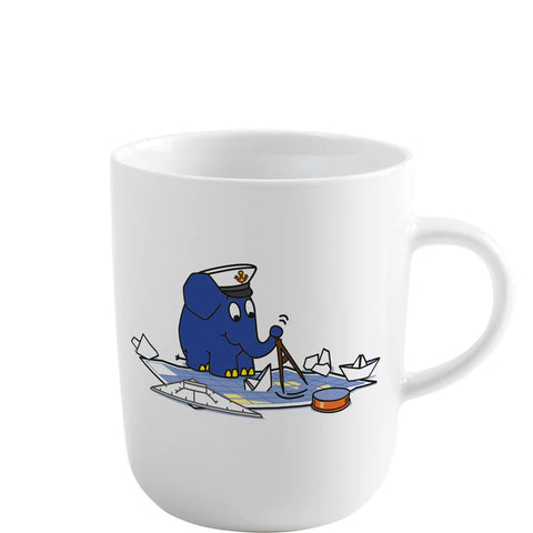 -Kahla- "DieMaus" Becher Kapitän Elefant ,035L