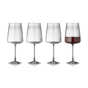 -Lyngby Glas- "Zero" Rotweinglas, 4er-Set je 54cl