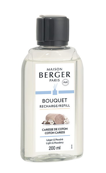 -Maison Berger Paris- Bouquet Refill "Zarte Baumwollblüte/Caresse de Coton", Raumduft Diffuser 200ml