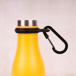 -Lurch- Isolier-Flaschen Bottle Clip, für 0,5L und 0,75L Flaschen, schwarz Silikonflaschenring mit Karabinerhaken
