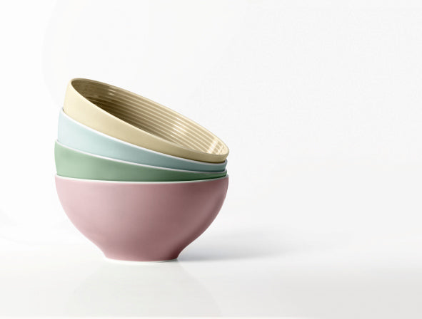 -Seltmann Weiden-, "Beat Color Glaze" Schüssel rund 15,5cm mit Rillenrelief