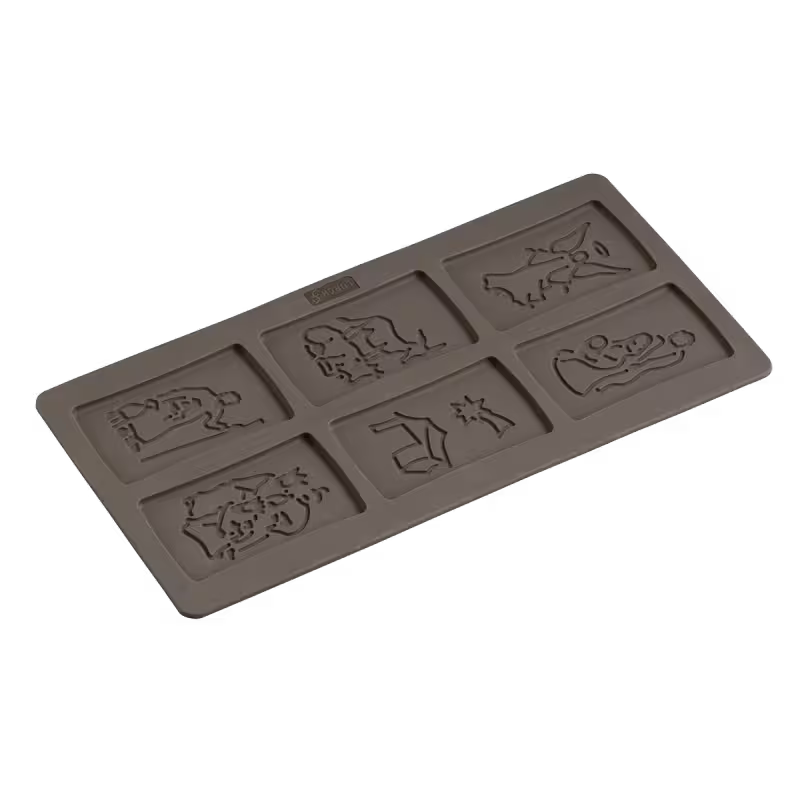 -Lurch- FLEXI®FORM Silikon Spekulatius Form mit 6 Motiven