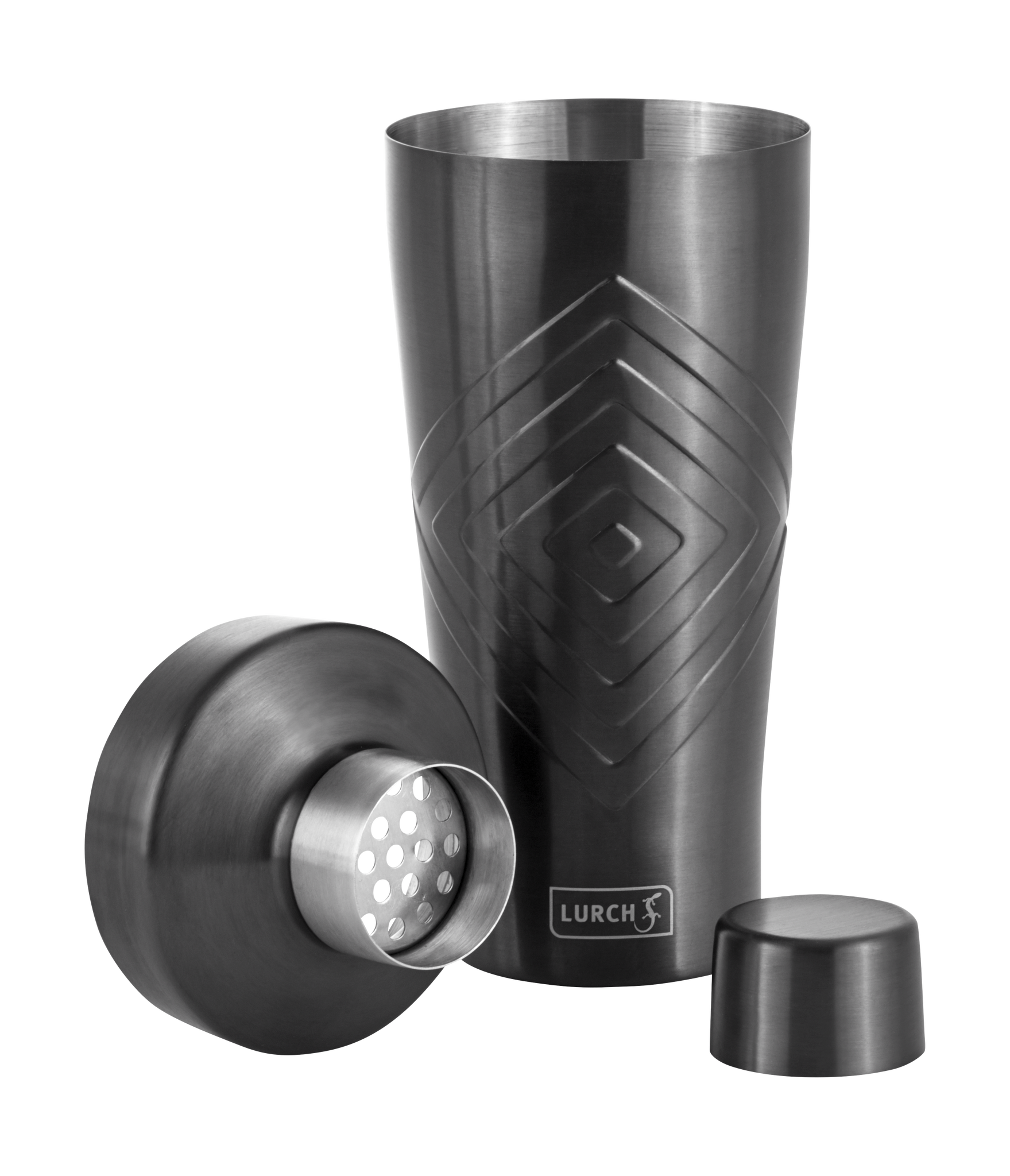 -Lurch- Cocktail Shaker 600ml 3tlg smokey grey