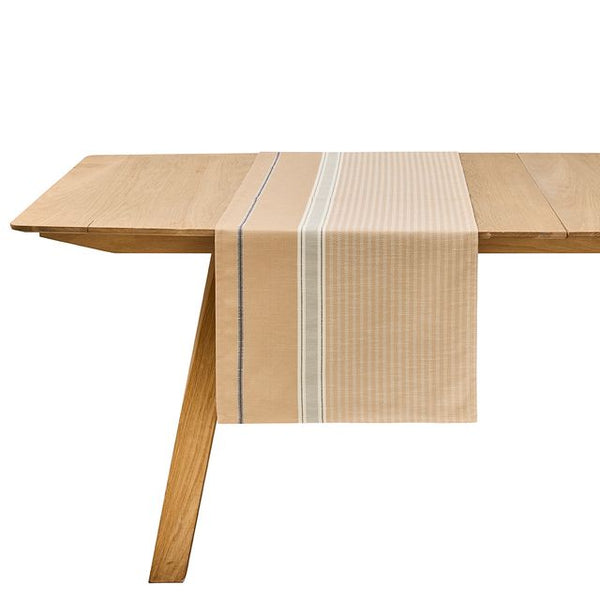 -Le Jacquard Francais- Tischläufer 50x150cm "Dune" 50% recycelte Baumwolle/ 50% neue Baumwolle