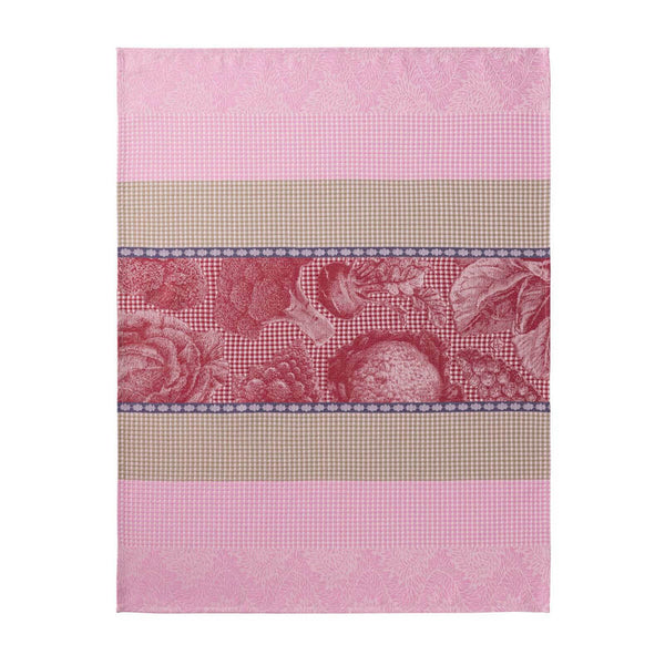 -Le Jacquard Francais- Küchenhandtuch Waffelpiqué 80x60cm "Jardin des choux" 100% Baumwolle