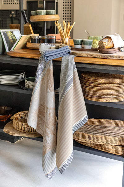 -Le Jacquard Francais- Geschirrtuch 80x60cm "Dune Dromadaire" 50% recycelte Baumwolle/ 50% neue Baumwolle