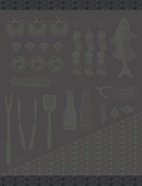 -Le Jacquard Francais- Geschirrtuch 80x60cm "Braise" 100% Baumwolle