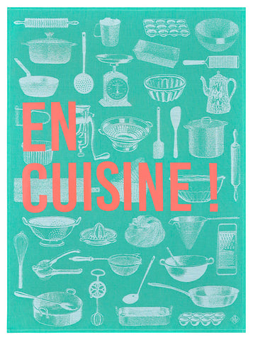 -Le Jacquard Francais- Geschirrtuch "En Cuisine" 80x60cm Baumwolle