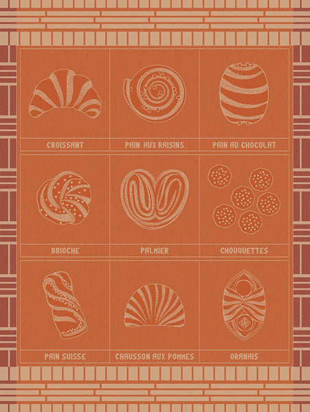 NEU -Le Jacquard Francais- "Haute Viennoiserie" Geschirrtuch 80x60cm in drei Farben