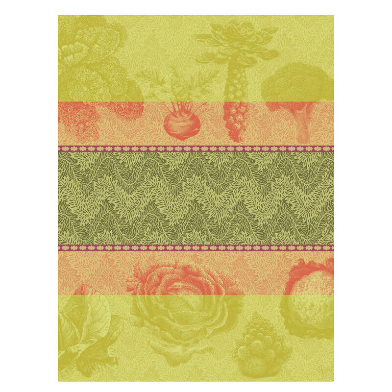 -Le Jacquard Francais- Geschirrtuch 80x60cm "Jardin des choux" 100% Baumwolle