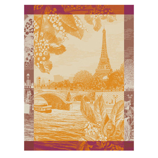 -Le Jacquard Francais- Geschirrtuch 80x60cm "Paris sur Seine" 100% Baumwolle