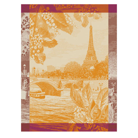 -Le Jacquard Francais- Geschirrtuch 80x60cm "Paris sur Seine" 100% Baumwolle