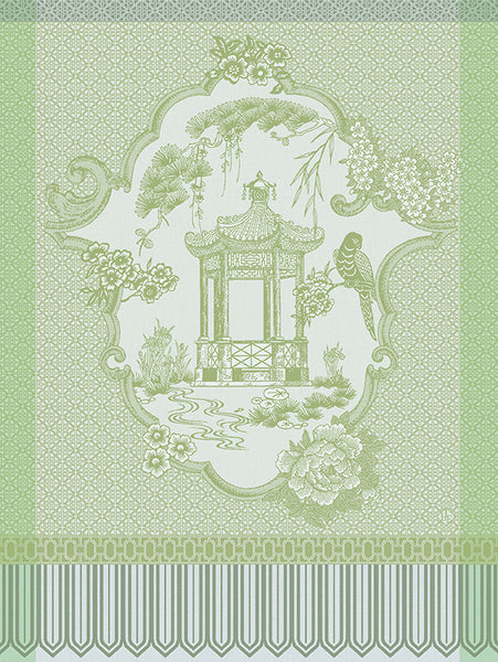 -Le Jacquard Francais- Geschirrtuch 80x60cm "Promenade Impériale" 100% Baumwolle