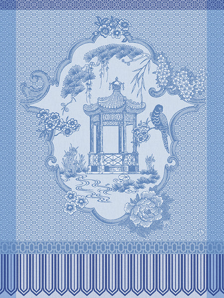 -Le Jacquard Francais- Geschirrtuch 80x60cm "Promenade Impériale" 100% Baumwolle