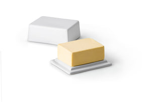 Butterdose für 250g Butter, Keramik weiss