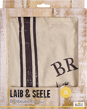 "Laib & Seele" Brotbeutel, 100% Baumwolle