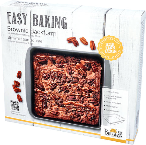 "Easy Baking" Brownie Backform 23x23cm -Marken-Antihaftbeschichtung-