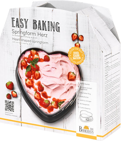 "Easy Baking" Springform Herz 22cm -Marken-Antihaftbeschichtung-