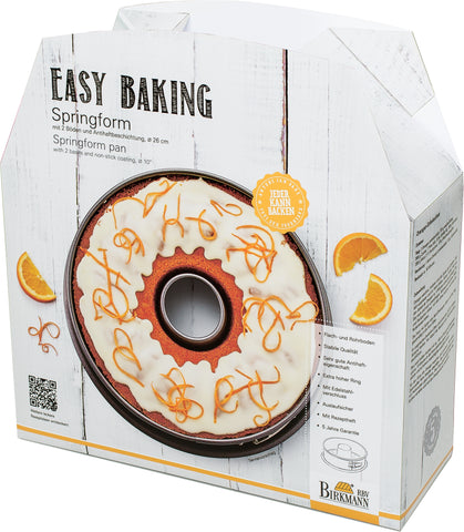 "Easy Baking" Springform 26cm -Marken-Antihaftbeschichtung- mit zwei Böden