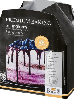 "Premium Baking" Springform  mit Emaille-Boden 18cm, extra hoher Rand  12cm